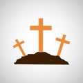 Calvary icon. Vector illustration.