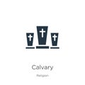 Calvary icon vector. Trendy flat calvary icon from religion collection isolated on white background. Vector illustration can be