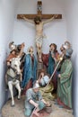 Calvary, Jesus dies on the Cross, church of St Matthew in Stitar, Croatia