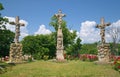 Calvary monument near the Benedictine Tihany Abbey, Hungary