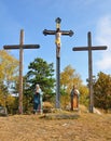 Calvary in Moosbach, Bavaria, Germany