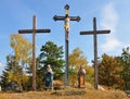 Calvary in Moosbach, Bavaria, Germany