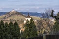 Calvary in old mining town Banska Stiavnica