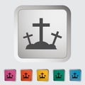 Calvary single icon. Royalty Free Stock Photo