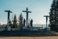 Calvary at the stations of the cross. Black Madonna shrine. Marija Bistrica, Croatia