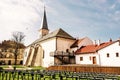 Calvinist church in Kosice, Slovakia, yellow filter Royalty Free Stock Photo