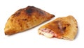 `Calzone` pizza isolated on white Royalty Free Stock Photo