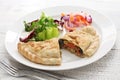 Calzone pizza, italian food Royalty Free Stock Photo