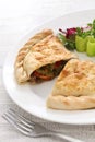 Calzone pizza, italian food Royalty Free Stock Photo