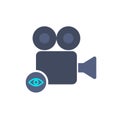 Cam camera film movie record view icon