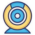 Cam, camera isolated Vector Icon which can easily modify or edit Royalty Free Stock Photo
