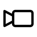Cam Line Style vector icon which can easily modify or edit Royalty Free Stock Photo