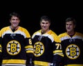 Cam Neely, Ray Bourque and Bobby Orr. Royalty Free Stock Photo