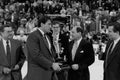 Cam Neely receives an award before.