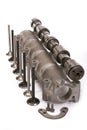 Cam-shaft of the engine in gathering Royalty Free Stock Photo
