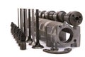 Cam-shaft of the engine in gathering Royalty Free Stock Photo