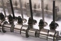 Cam-shaft of the engine in gathering Royalty Free Stock Photo