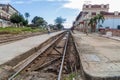 CAMAGUEY, CUBA - JAN 25, 2016: Railway station in Camaguey Royalty Free Stock Photo