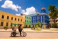 CAMAGUEY, CUBA - SEPTEMBER 4, 2015: Street view of Royalty Free Stock Photo