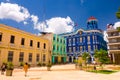 CAMAGUEY, CUBA - SEPTEMBER 4, 2015: Street view of Royalty Free Stock Photo