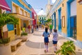 CAMAGUEY, CUBA - SEPTEMBER 4, 2015: Street view of Royalty Free Stock Photo