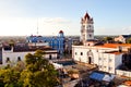 Camaguey UNESCO World Heritage Centre from above. View of the Plaza de los Trabajadores. aerial view