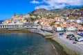 Camara de Lobos  - beautiful harbor bay and fishing village with beach - Madeira island, Portugal Royalty Free Stock Photo