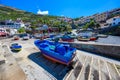 Camara de Lobos  - beautiful harbor bay and fishing village with beach - Madeira island, Portugal Royalty Free Stock Photo