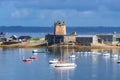 Camaret-sur-Mer, the Vauban tower in the harbor Royalty Free Stock Photo