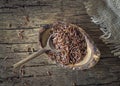 Camargue red rice in a bowl