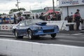 Camaro drag car making a start Royalty Free Stock Photo