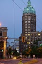 Pender Street and Sun Tower in Vancouver Royalty Free Stock Photo