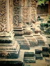 Cambodia Angkor Banteay Srey Royalty Free Stock Photo