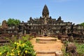 Cambodia Angkor Roluos View of the Bakong temple Royalty Free Stock Photo