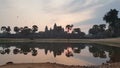 Cambodia. Angkor Wat temple. Sunrise. Siem Reap city. Siem Reap province.