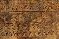 Cambodia Architecture. Bayon Khmer Temple Bas-relief Carving