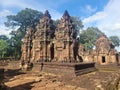 Cambodia. Banteay Srei or Banteay Srey. Siem Reap province. Royalty Free Stock Photo