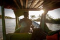 Cambodia Boat transportation in the river