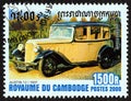 CAMBODIA - CIRCA 2000: A stamp printed in Cambodia shows Austin 12, 1937, circa 2000.