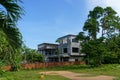 Cambodia. Kep. Colonial villa from the 1950s ruined by the Red Khmers