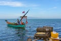 Cambodia. Kep. Crab market. A Fisherman