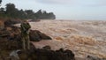 Cambodia. Mekong River. Stung Treng Province. Stung Treng City. Royalty Free Stock Photo