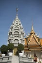 CAMBODIA PHNOM PENH ROYAL PALACE NORODOM STUPA