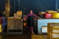 Cambodia. Kep. The crab market