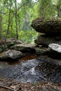 CAMBODIA SIEM REAP ANGKOR KBAL SPEAN TEMPLE Royalty Free Stock Photo