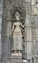 Cambodia. Siem Reap. Angkor Tom. Stone dancer Royalty Free Stock Photo