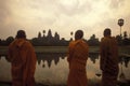 CAMBODIA SIEM REAP ANGKOR WAT TEMPLE SUNRISE Royalty Free Stock Photo