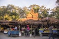 CAMBODIA SIEM REAP PREAH ANG CHORM SHRINE Royalty Free Stock Photo