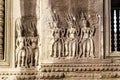 Cambodia. Siem Reap Province. A Devata sculpture at Angkor Wat