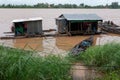 Cambodia, a Vietnamese fishing village Royalty Free Stock Photo